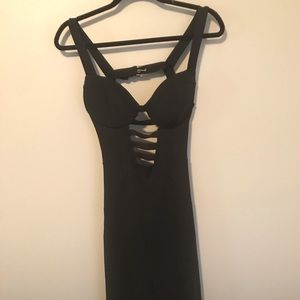 Sexy Black Cutout Dress